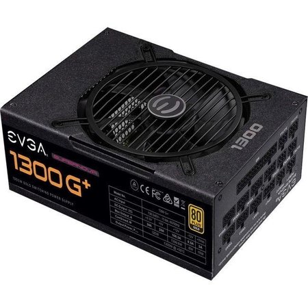 EVGA CORPORATION EVGA 220-GP-1300-X1 Power Supply SuperNOVA Fully Modular for 1300 Gplus 1300W 80 Plus Gold - Black 220-GP-1300-X1